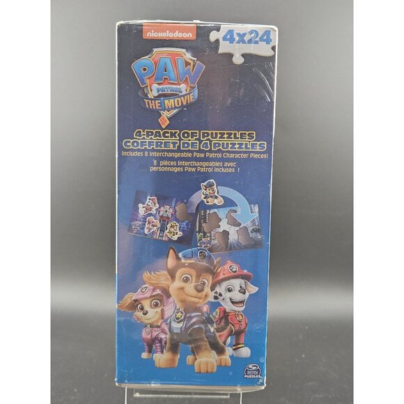 Paw Patrol The Movie 4-Pack Of Wooden Puzzles With Jumping Characters & 24-Piece - Picture 9 of 10